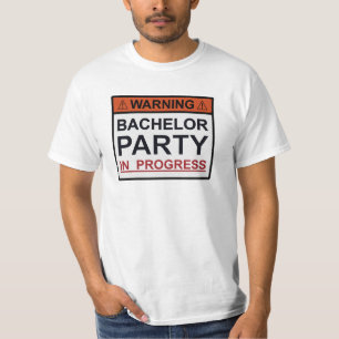 T-shirt Attention Bachelor Party en cours