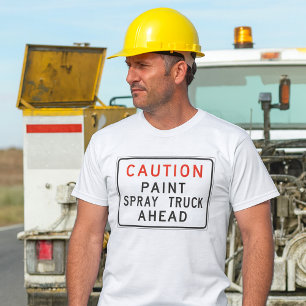 T-shirt Attention Camion de Pulvérisation de Peinture Deva