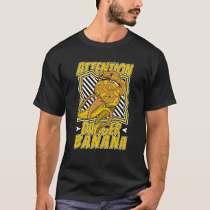 T-shirt Attention Danger Banana Snake Propriétaire Banana