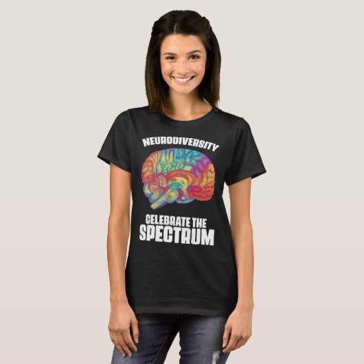T-shirt Attention Deficit Disorder Hyperactivity Neurodive (Devant entier)