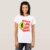 T-shirt Attention ! Des squatches ! (Devant entier)