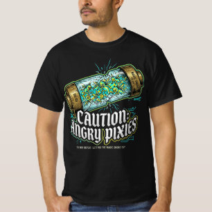 T-shirt Attention Électricien Pixies En colère Cadeau