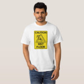 T-shirt ATTENTION ÉTAGE OUVERT - Drôle (Devant entier)