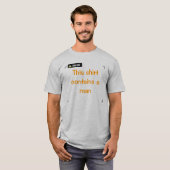 T-shirt Attention - Homme (Devant entier)