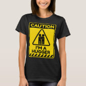 T-shirt Attention Je suis un gros avertissement Signal lib (Devant)