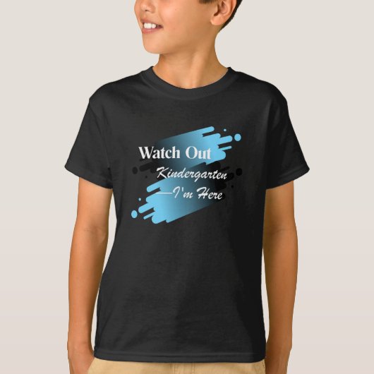 T-shirt "Attention, maternelle, j'arrive !" (Devant)