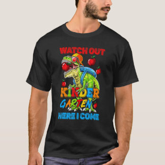 T-shirt Attention maternelle j'arrive Dinosaures Retour