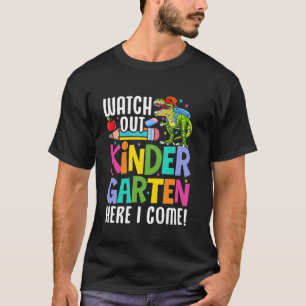 T-shirt Attention maternelle me voici chat minou retour
