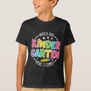 T-shirt Attention maternelle me voici de retour à l'école