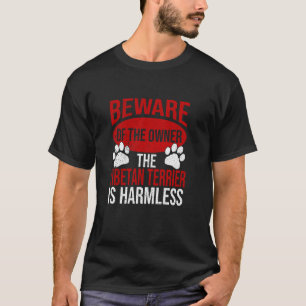 T-shirt Attention - Papa Chien Maman Chien Propriétaire de