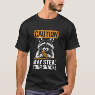 T-shirt Attention Peut vous voler vos friandises Raton lav
