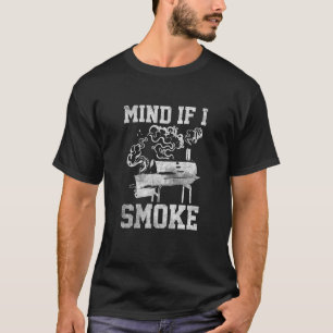 T-shirt Attention Si Je Fumé Drôle Grillant Lover BBQ Fume