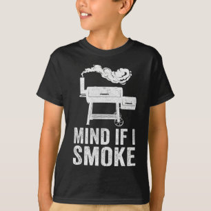 T-shirt Attention Si Je Fumé Funny Bbq Fumer Griller Fumer