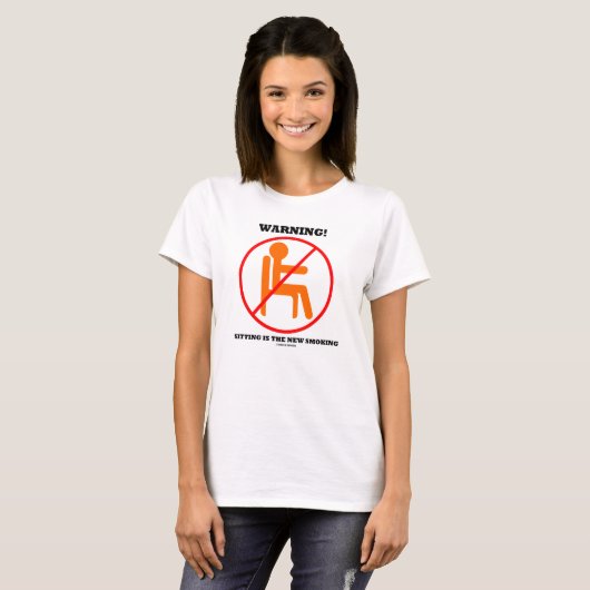T-shirt Attention! Sitting Est La Nouvelle Déconnexion Int (Devant entier)