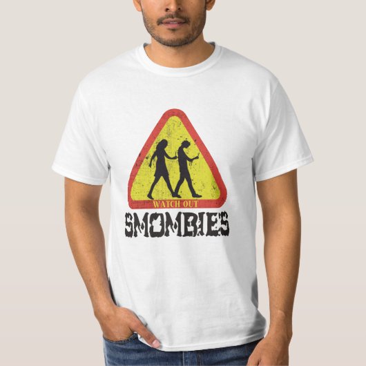 T-shirt Attention Smombies (Devant)