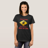 T-shirt Attention Vous entrez dans une zone d'essai de col (Devant entier)