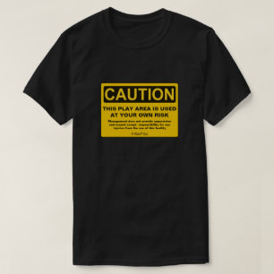 T-shirt Attention : Zone de lecture - Une chemise MisterP