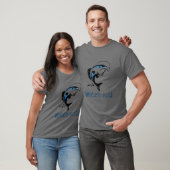 T-shirt "Attention ! Zone de pêche" - Design amusant d'une (Unisexe)