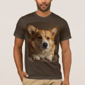 T-shirt Attentive Corgi (Devant)
