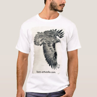T-shirt atterrisseur d'aigle d'or, frangé,