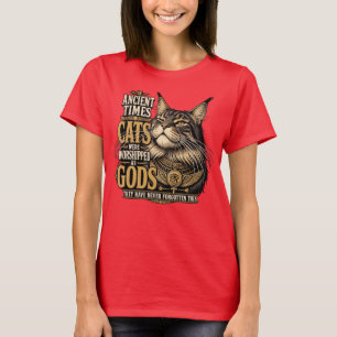 T-shirt Attitude de chat antique du Maine