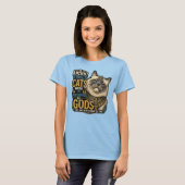 T-shirt Attitude de chat ragdoll antique (Devant entier)