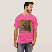 T-shirt Attitude de chat rétro (Devant entier)
