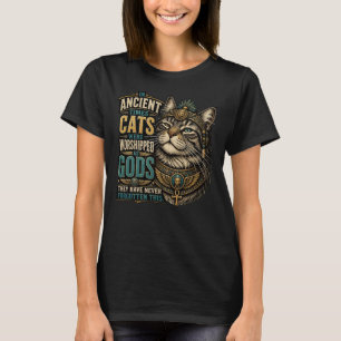 T-shirt Attitude de chat sibérien antique