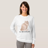 T-shirt Attitude du chat (Devant entier)