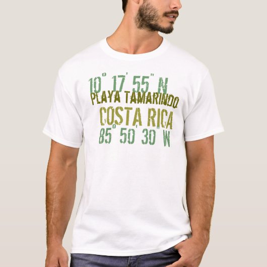 T-shirt Attitude du Costa Rica (Devant)