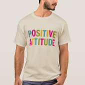 T-shirt Attitude positive dans des couleurs lumineuses (Devant)
