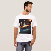 T-shirt Attraction céleste : Emblème de gravité Pulsar (Devant entier)