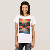 T-shirt Attraction Flamant rose (Devant entier)