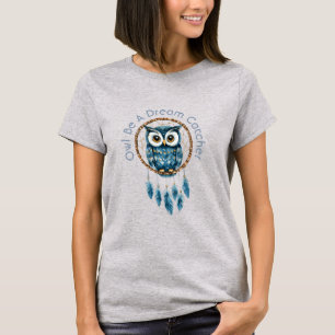 T-shirt Attrape-rêve de la chouette bleue