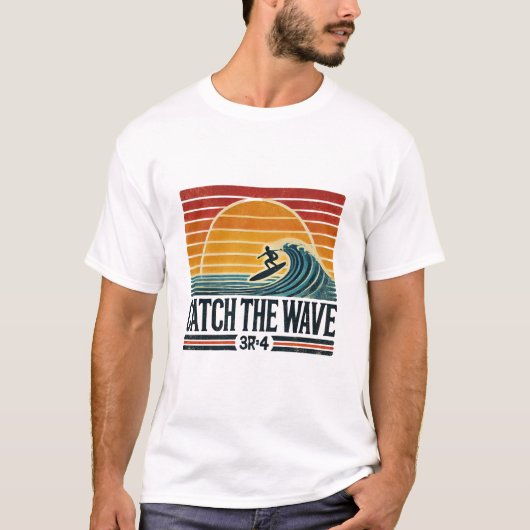 T-shirt attraper la vague (Devant)