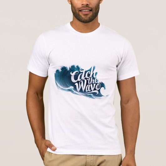 T-shirt Attraper la vague (Devant)