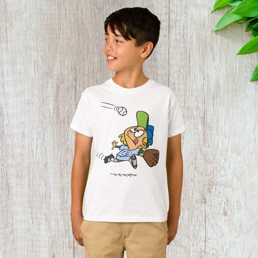 T-shirt Attraper Un Baseball