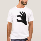 T-shirt Attraper un collation : Main et traitement (Devant)