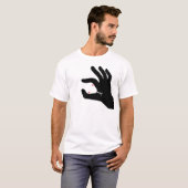 T-shirt Attraper un collation : Main et traitement (Devant entier)