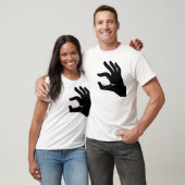 T-shirt Attraper un collation : Main et traitement (Unisexe)