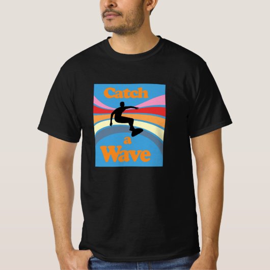 T-shirt Attraper une vague (Devant)