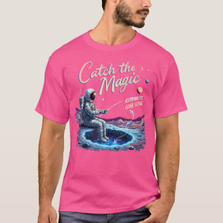 T-shirt Attrapez l'astronaute magique parti pêcher Astrona