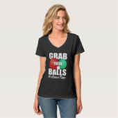 T-shirt Attrapez vos boules C'est Bocce Time Bocce Player (Devant entier)