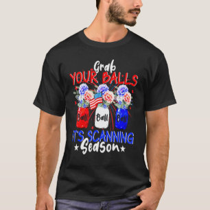 T-shirt Attrapez vos boules Sa saison de canne Joyeux Juil