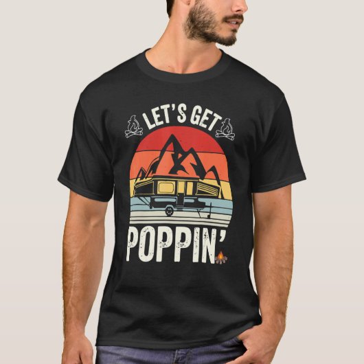 T-shirt Attrapons Poppin' Camping Pop Up Camper (Devant)