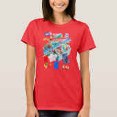 T-shirt Attrapons une bouchée – Collage de guimauves et de (Devant)