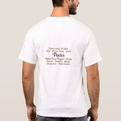T-shirt Attributs de pasteur (Dos)