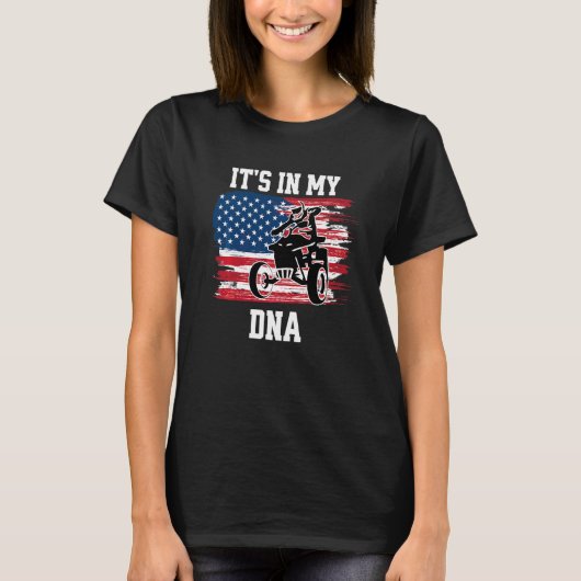 T-shirt ATV C'est dans mon ADN Quad Bike Quadricycle Améri (Devant)