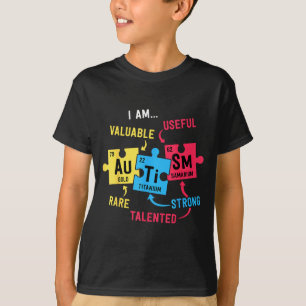 T-shirt Au Awareness s Hommes Garçons Tableau Périodique É