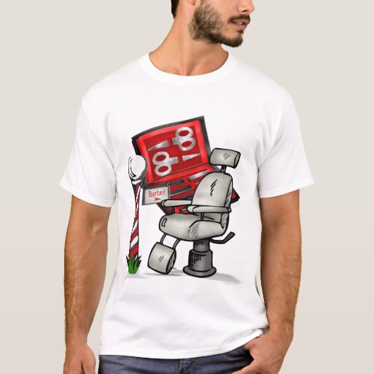 T-shirt Au Barber Shop (Devant)